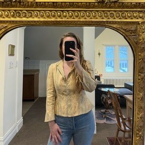 90's Ralph Lauren Silk Floral Jacket size Medium Petite